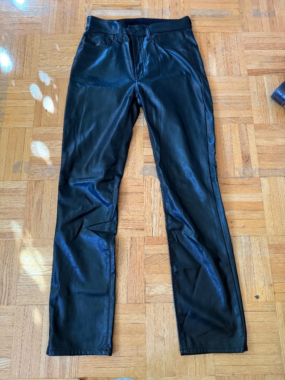 GAP Black Faux Leather Pants